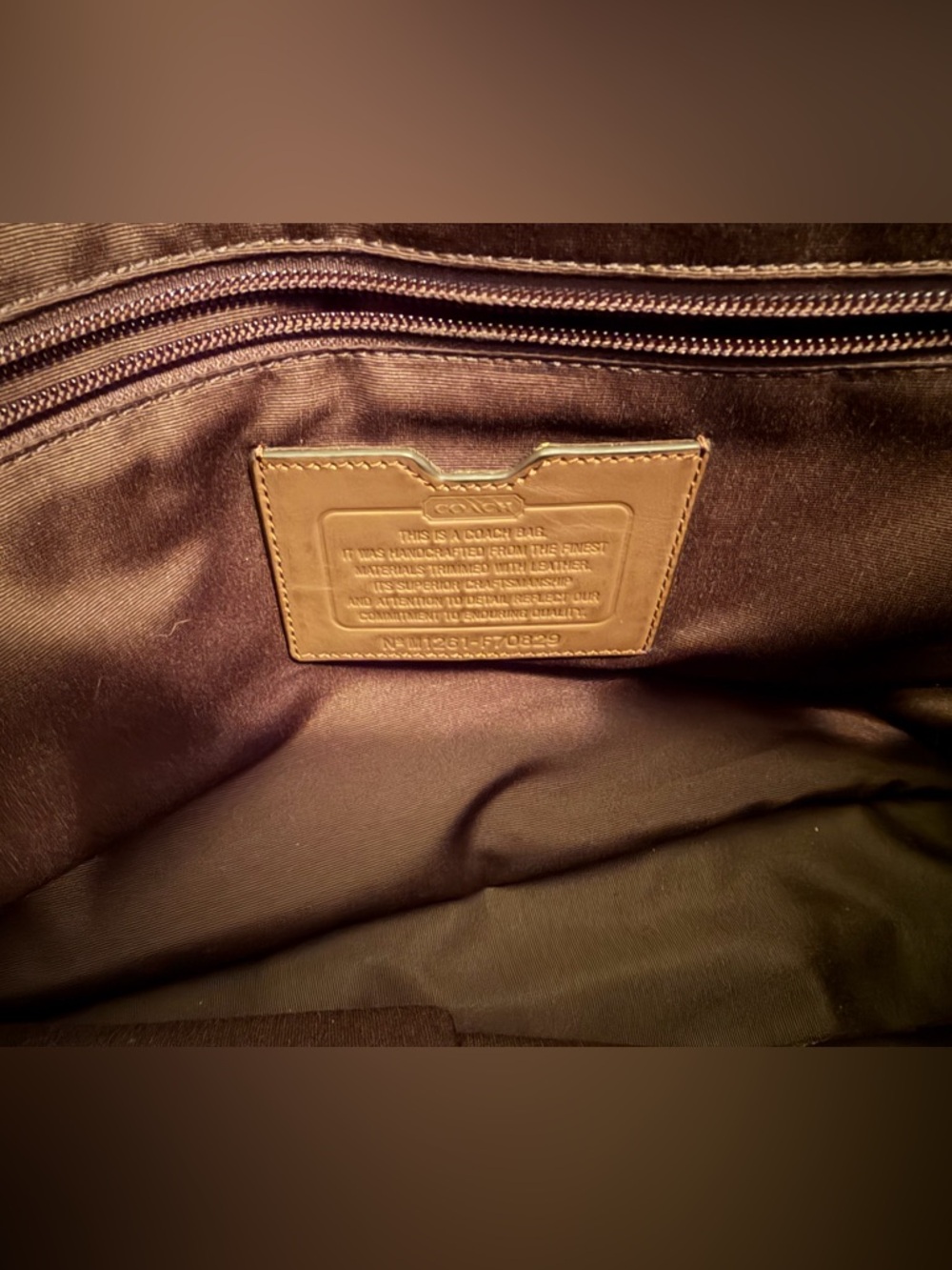 COACH Camden Canvas Brown Canvas Messenger Bag - Picture 3 of 11